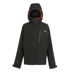 Męska Kurtka Soft Shell Hewitts X Colour Block. Czarne kurtki Regatta, m, bez wzorów, bez kaptura. Za 203.99 zł.