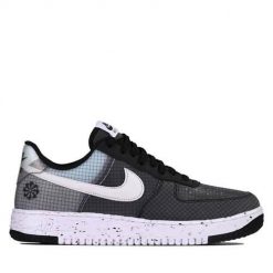 Buty do chodzenia męskie Nike Air Force 1. Czarne buty sportowe casual Nike, bez wzorów, z materiału, bez zapięcia, nike air force. Za 924.00 zł.