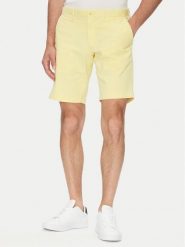 Tommy Hilfiger Szorty materiałowe Brooklyn MW0MW23563 Żółty Regular Fit. Żółte szorty Tommy Hilfiger, m, bez wzorów, z bawełny. Za 299.99 zł.