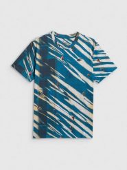 4F T-shirt regular z nadrukiem męski - multikolor M. T-shirty 4F, m, bez wzorów, z materiału, bez kołnierzyka, bez ramiączek. Za 99.99 zł.