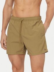 Tommy Hilfiger Szorty kąpielowe UM0UM03477 Khaki Regular Fit. Brązowe kąpielówki Tommy Hilfiger, m, bez wzorów, z syntetyku. Za 249.99 zł.