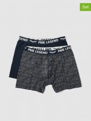 PME Legend Bokserki (2 pary) w kolorze granatowo-szarym rozmiar: XXL. Niebieskie bokserki PME Legend, xxl, bez wzorów. Za 78.84 zł.