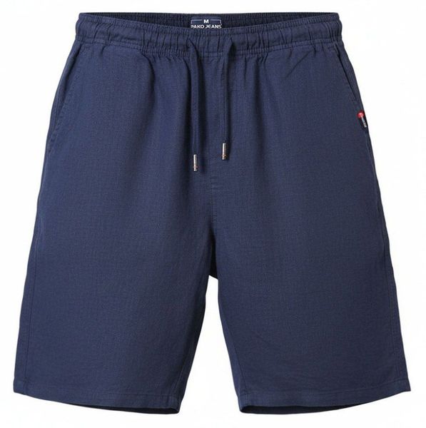 Letnie Lniane Szorty (Krótkie Spodenki) - Pako Jeans - Granatowe. Szorty Pako Jeans, l, bez wzorów, z jeansu, klasyczne. Za 159.00 zł.