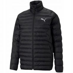Męska Kurtka PackLITE PrimaLoft Padded Jacket. Czarne kurtki Puma, m, bez wzorów, z puchu, bez kaptura. Za 530.99 zł.