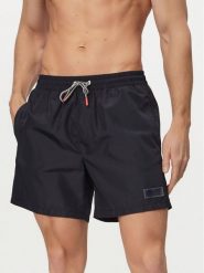 Guess Szorty kąpielowe M6GZ20 W2170 Granatowy Regular Fit. Niebieskie kąpielówki Guess, l, z aplikacjami, z syntetyku. Za 294.99 zł.