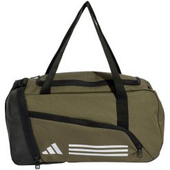 Torba adidas Essentials 3-Stripes Duffel XS. Zielone torby na ramię Adidas, bez wzorów, z materiału, na ramię, bez dodatków. Za 112.99 zł.