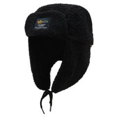 Czapka Alpha Industries. Czarne czapki zimowe Alpha Industries, bez wzorów. Za 189.99 zł.