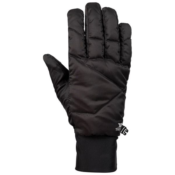 Rękawiczki Unisex Dla Dorosłych Puch Vinny. Czarne rękawiczki Trespass, bez wzorów, z materiału. Za 292.99 zł.