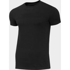 T-shirt męski TSM207 - głęboka czerń. T-shirty 4F, m, bez wzorów, bez kołnierzyka, bez ramiączek. Za 59.99 zł.