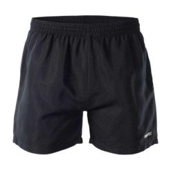Shorty Męskie Odblaskowy Materiał Logo Matt. Czarne szorty Hi-tec, m, bez wzorów, z materiału, sportowe. Za 64.99 zł.