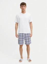 Jack&Jones Piżama Max 12277165 Biały Standard Fit. Białe piżamy Jack&Jones, m, bez wzorów, z syntetyku, bez ramiączek. Za 129.99 zł.