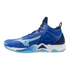 Buty do chodzenia męskie Mizuno Wave Momentum 3 Mid. Białe buty sportowe casual Mizuno, bez wzorów, z materiału, bez zapięcia, mizuno wave. Za 762.40 zł.
