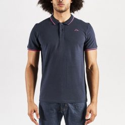 Polo Kappa Ezio Korporate. Czerwone t-shirty sportowe Kappa, bez wzorów, bez ramiączek. Za 110.60 zł.