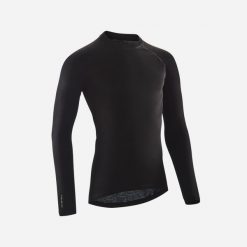 PODKOSZULKA NA ROWER ESSENTIAL. Czarne podkoszulki VAN RYSEL, m, bez wzorów, z materiału, bez ramiączek. Za 39.99 zł.