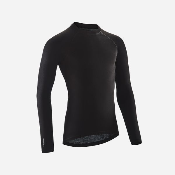 PODKOSZULKA NA ROWER ESSENTIAL. Czarne podkoszulki VAN RYSEL, m, bez wzorów, z materiału, bez ramiączek. Za 39.99 zł.