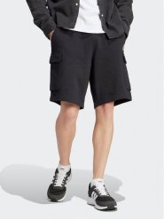 Adidas Szorty sportowe Essentials HA4338 Czarny Regular Fit. Czarne krótkie spodenki sportowe Adidas, m, bez wzorów, z bawełny. Za 119.99 zł.