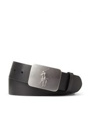 Polo Ralph Lauren Pasek 405761965001 Czarny. Czarne paski Polo Ralph Lauren, bez wzorów, ze skóry. Za 549.99 zł.
