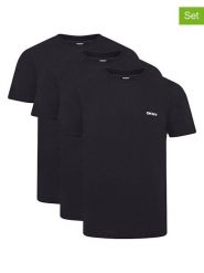 DKNY Koszulki (3 szt.) w kolorze czarnym rozmiar: S. Czarne bezrękawniki DKNY, s, bez wzorów, z bawełny, bez kołnierzyka, bez ramiączek. Za 83.42 zł.