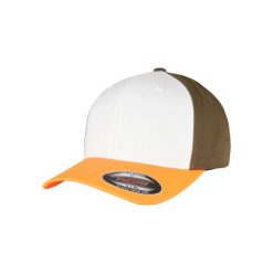 Czapka Flexfit 3-Tone. Białe czapki z daszkiem FLEXFIT, bez wzorów, z bawełny. Za 76.15 zł.