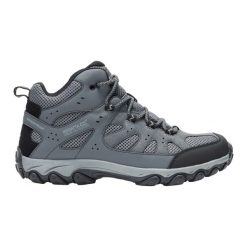 Męskie buty trekkingowe Edgepoint IV Mid. Szare buty turystyczne Regatta, bez wzorów, z materiału, bez zapięcia, trekkingowe. Za 263.00 zł.