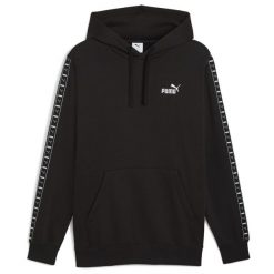 Bluza z kapturem męskie Puma Ess Tape Hoodie Fl. Czarne bluzy Puma, m, bez wzorów, z bawełny, z kapturem. Za 192.99 zł.