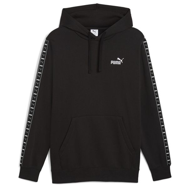 Bluza z kapturem męskie Puma Ess Tape Hoodie Fl. Czarne bluzy Puma, m, bez wzorów, z bawełny, z kapturem. Za 238.55 zł.