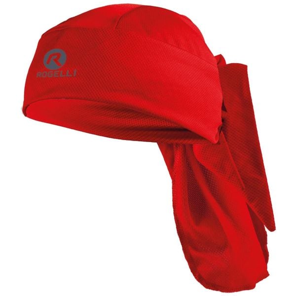 Chusta kolarska unisex Rogelli Bandana. Czerwone szaliki Rogelli, bez wzorów. W wyprzedaży za 21.00 zł.