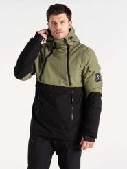 Dare 2b Kurtka narciarska "T-Bar" w kolorze oliwkowo-czarnym rozmiar: XL. Brązowe kurtki narciarskie i snowboardowe Dare 2B, xl, bez wzorów, narciarskie. Za 398.10 zł.