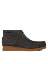 Clarks Trzewiki WallabeeEVO BT 26183994 Szary. Szare botki sznurowane Clarks, bez wzorów, ze skóry, bez obcasa, bez zapięcia. Za 569.99 zł.