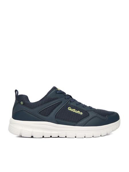 Go Soft Sneakersy CEO-25723 Granatowy. Niebieskie buty sportowe casual GO SOFT, bez wzorów, z materiału, bez zapięcia. Za 199.99 zł.