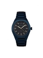 Armani Exchange Zegarek Sync AX4299 Granatowy. Niebieskie, analogowe zegarki Armani Exchange, ze stali. Za 889.99 zł.