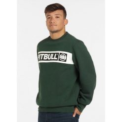 Bluza męska Pitbull Sherwood. Zielone bluzy PITBULL, m, bez wzorów, bez kaptura. Za 199.00 zł.