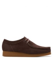 Clarks Półbuty Wallabee EVO 26178279 Brązowy. Brązowe eleganckie półbuty Clarks, bez wzorów, ze skóry, bez obcasa, bez zapięcia. Za 339.99 zł.