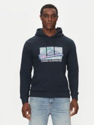 Quiksilver Bluza EQYFT05094 Granatowy Regular Fit. Niebieskie bluzy Quiksilver, m, bez wzorów, z bawełny, bez kaptura. Za 139.99 zł.