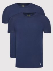 Polo Ralph Lauren Komplet 2 t-shirtów Core Replen 714835960004 Granatowy Slim Fit. Niebieskie koszulki polo Polo Ralph Lauren, m, bez wzorów, z bawełny, bez kołnierzyka, bez ramiączek. Za 159.99 zł.