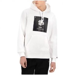 Bluza sportowa męska Champion Icon Graphic Print Hoodie. Czarne bluzy z kapturem Champion, l, bez wzorów, z kapturem. Za 526.00 zł.