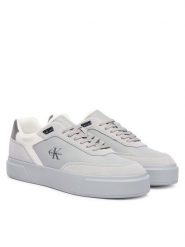 Calvin Klein Sneakersy Prime Cupsole Laceup Lth-Su Ml HM0HM02449 Szary. Szare buty sportowe casual CALVIN KLEIN, bez wzorów, ze skóry, bez zapięcia. Za 489.99 zł.