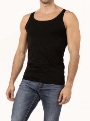 COTONELLA Podkoszulek w kolorze czarnym rozmiar: M. Czarne podkoszulki COTONELLA, m, bez wzorów, z bawełny, bez ramiączek. Za 56.66 zł.