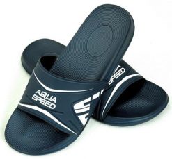 Klapki basenowe męskie Aqua Speed Dakota. Niebieskie klapki Aqua-Speed, z materiału. Za 64.99 zł.