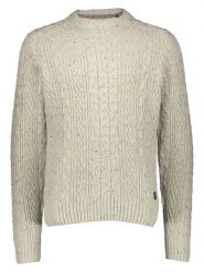 Petrol Industries Sweter w kolorze beżowym rozmiar: L. Brązowe swetry nierozpinane Petrol Industries, l, bez wzorów, bez kołnierzyka, bez ramiączek. Za 175.95 zł.