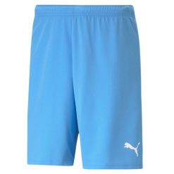 Spodenki piłkarskie męskie Puma teamRISE Short. Białe szorty Puma, m, bez wzorów, sportowe. Za 65.09 zł.