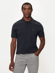 Boss Polo Passenger 50507803 Granatowy Slim Fit. Niebieskie koszulki polo Boss, m, bez wzorów, z bawełny, bez kołnierzyka, bez ramiączek. Za 259.00 zł.