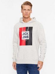 Jack&Jones Bluza Oscar 12235248 Szary Regular Fit. Szare bluzy Jack&Jones, m, bez wzorów, z bawełny, bez kaptura. Za 99.99 zł.