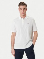 Lacoste Polo PH7757 Biały Loose Fit. Białe koszulki polo LACOSTE, l, bez wzorów, z bawełny, bez kołnierzyka, bez ramiączek. Za 569.99 zł.