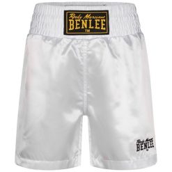 Szorty bokserskie Benlee Uni Boxing. Białe szorty Benlee, bez wzorów, z satyny, sportowe. Za 185.00 zł.