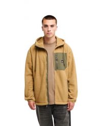 Bluza z kapturem dla Mężczyzn CLEAN COAST HOOD. Brązowe bluzy z kapturem Quiksilver, m, bez wzorów, z materiału, z kapturem. Za 429.99 zł.