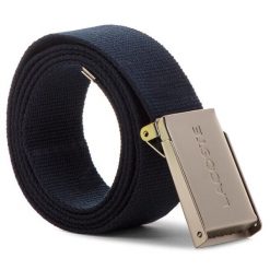 Pasek Męski Lacoste. Niebieskie paski LACOSTE, bez wzorów. Za 189.99 zł.