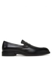 BOSS Półbuty Tayil_Loaf_ltmxwv 50541717 Czarny. Czarne eleganckie półbuty Boss, bez wzorów, ze skóry, bez obcasa, bez zapięcia. Za 759.99 zł.