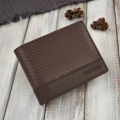 Portfel męski skórzany carbon brązowy RFID Paolo Peruzzi AL-08-BR. Brązowe portfele Paolo Peruzzi, bez wzorów, ze skóry. Za 69.00 zł.