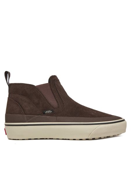 Vans Sneakersy MTE Mid-Slip Insulated VN000DANBRO1 Brązowy. Brązowe buty sportowe casual Vans, bez wzorów, ze skóry, bez zapięcia. Za 308.99 zł.